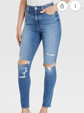 Universal Thread Light Blue Distressed High Rise Skinny  Women's Jeans